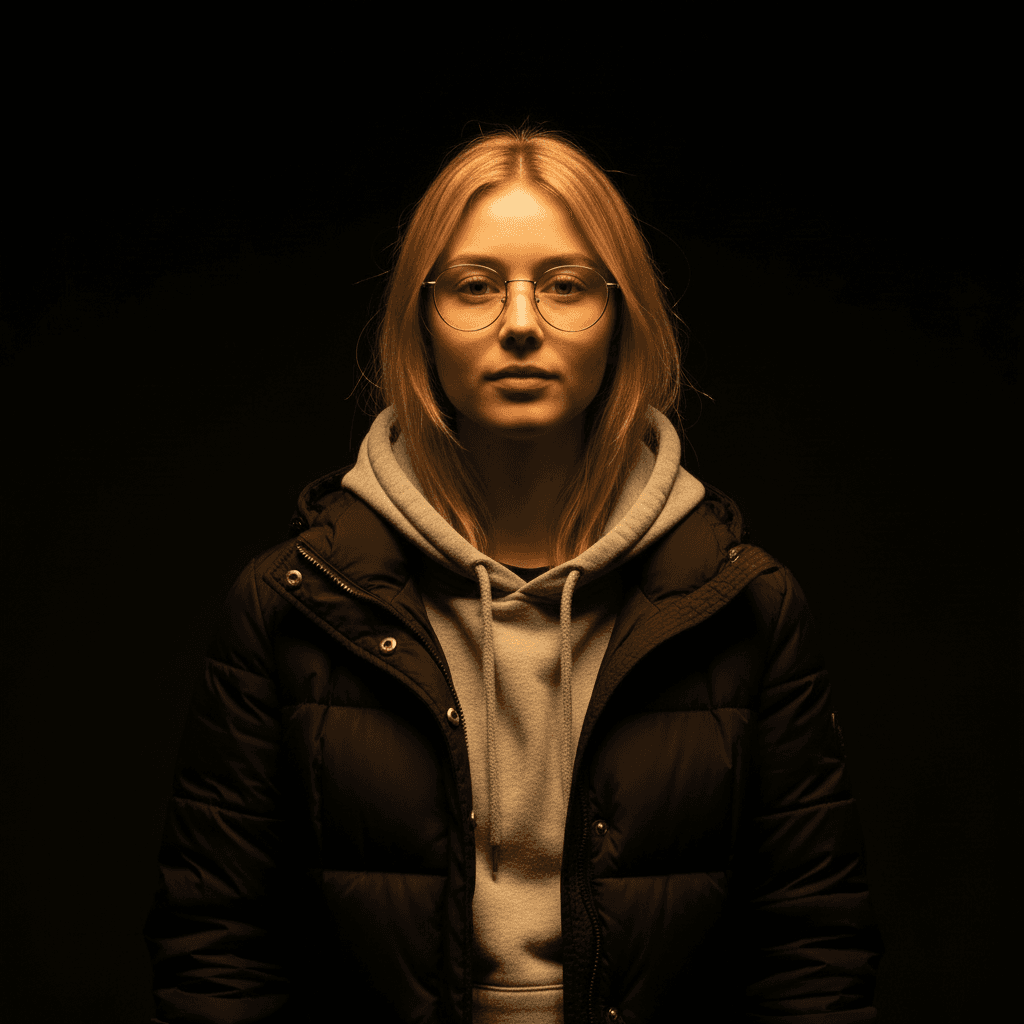 Amber Spotlight Portrait