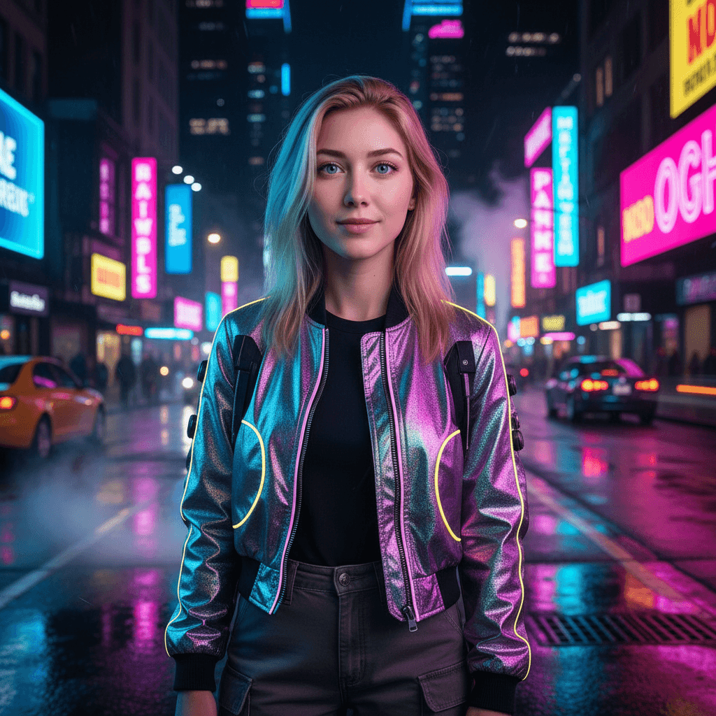 Neon Fashion Portrait